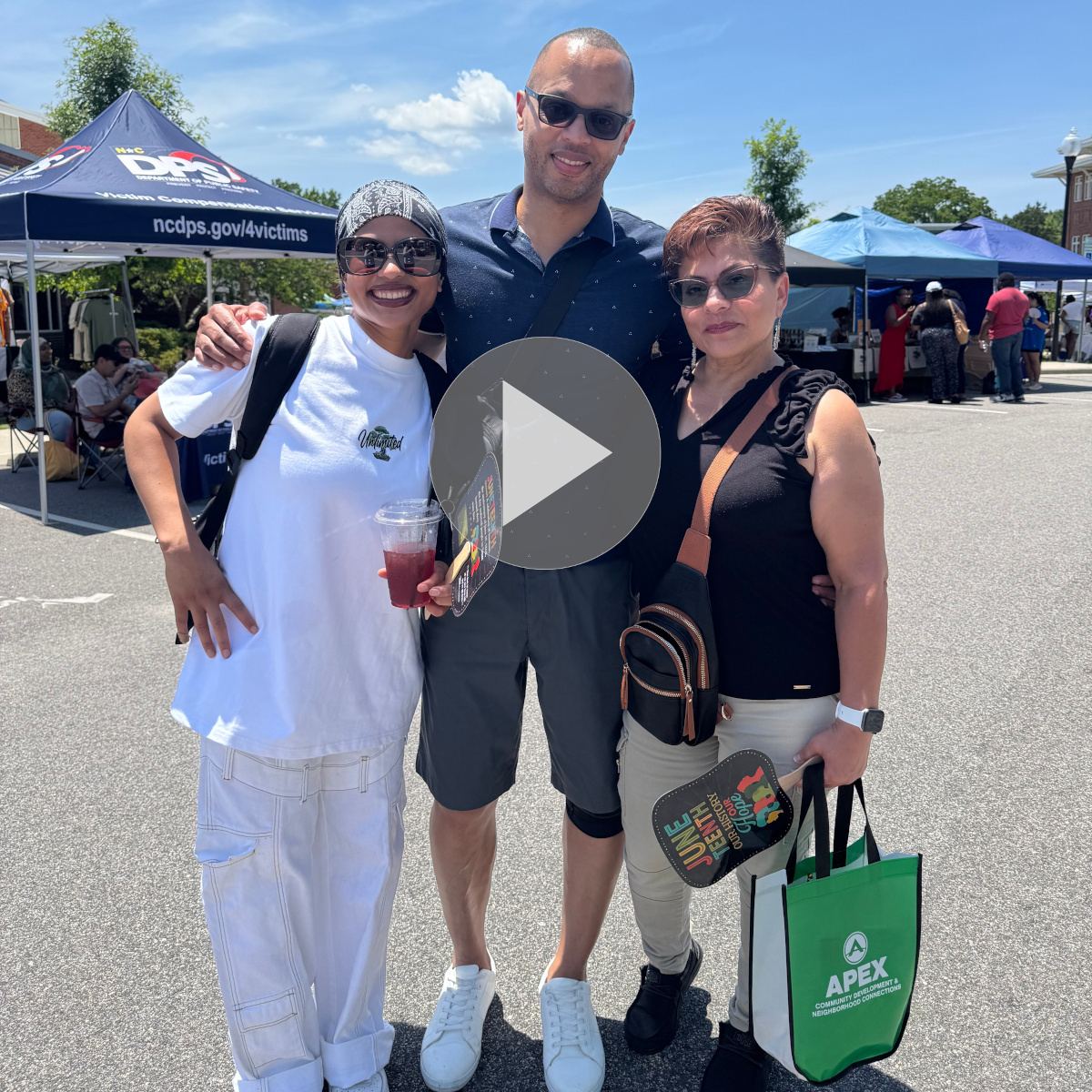 Apex Town Council Candidate Andre Powell with his family